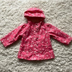 Cherokee pink girls raincoat - 12 months.